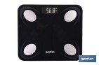 Báscula de baño digital inteligente | Análisis corporal completo | Báscula con Bluetooth y aplicación móvil | Carga USB - Cofan