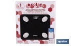 Báscula de baño digital inteligente | Análisis corporal completo | Báscula con Bluetooth y aplicación móvil | Carga USB - Cofan