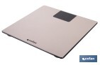 Báscula de baño digital | Plataforma de vidrio templado con pantalla LED | Medición precisa | Color: piedra - Cofan