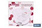 Báscula de cocina digital con cuenco transparente de 3,8 litros | Color: Gris | Alta precisión y diseño compacto - Cofan