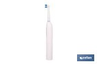 Cepillo de dientes eléctrico recargable | Color blanco con 3 modos de limpieza | Incluye 2 cabezales y estuche de viaje - Cofan