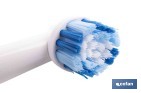 Pack de 4 cabezales de recambio | Cerdas de nylon media dureza | Compatibles con cepillo de dientes eléctrico Cofan - Cofan