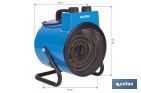 Calefactor industrial | Potencia: 3000 W | Función ventilador | Termostato ajustable | Protección IP24 - Cofan