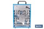 Calefactor eléctrico con enchufe industrial | Potencia: 5000 W | Función ventilador | Enchufe tipo trifásico (5 pines) | Protección IP24 - Cofan