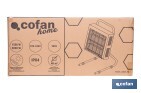 Calefactor de onda corta por infrarrojos | Potencia: 1500/3000 W | Protección IPX4 | Alta eficiencia para entornos de hasta 40 m2 - Cofan