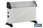 CONVECTOR CON TERMOSTATO REGULABLE | POTENCIA: 750 / 1250 / 2000 W