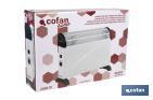 Convector radiante | Potencia: 2000 W | Termostato regulable | Seguridad antivuelco | Ideal para estancias medianas - Cofan