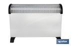 Convector radiante | Potencia: 2000 W | Termostato regulable | Seguridad antivuelco | Ideal para estancias medianas - Cofan