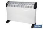 Convector con termostato regulable | Potencia: 750 / 1250 / 2000 W - Cofan