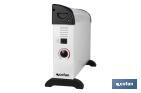 Convector radiante | Potencia: 2000 W | Termostato regulable | Seguridad antivuelco | Ideal para estancias medianas - Cofan