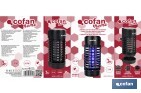 Lampe LED anti-insectes avec fiche | Puissance : 3 W | Décharge électrique : 1200 V | Surface : 50 m² | Protégez-vous contre les insectes - Cofan
