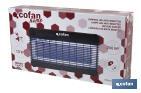 Lámpara LED antiinsectos con enchufe| Potencia: 13W | Descarga Eléctrica: 4000V | Área: 200 m² | Protégete contra los insectos - Cofan