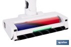 Aspirateur électrique sans fil | Puissance d'aspiration : 180 AW | Puissance cyclonique : 32 kPa | Support mural inclus | 4 vitesses | Filtre HEPA lavable | Batterie au lithium : 25,9 V | Couleur : blanc - Cofan
