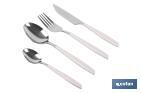 Set de 24 cubiertos de acero Inoxidable | Diferentes colores | Diseño Moderno y Funcional - Cofan