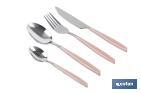 Set de 24 cubiertos de acero Inoxidable | Diferentes colores | Diseño Moderno y Funcional - Cofan
