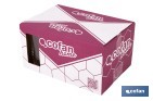 Pack de 6 vasos de caña de vidrio templado | Capacidad: 200 ml | Adecuado para cerveza, agua, refrescos y zumos - Cofan