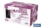 Pack de 6 vasos de combinado | Material: vidrio transparente | Capacidad: 47 cl | Calidad profesional | Ideales para cubatas, agua, cerveza, refrescos - Cofan