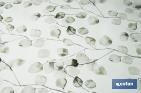 Hule con diseño moderno de hojas de eucalipto | Materiales: PVC y polipropileno | Fácil de limpiar | Disponible en diferentes medidas - Cofan