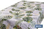 ROLLO DE HULE CON ESTAMPADO DE HOJAS AMAZÓNICAS | IMPERMEABLE | PROTECCIÓN Y ESTILO PARA LA MESA