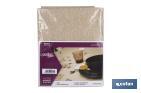 Nappe en tissu résiné antitache | Conception moderne | Couleur : beige et blanc | Matériaux : coton et polyester | Disponible en plusieurs dimensions - Cofan