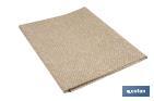 Nappe en tissu résiné antitache | Conception moderne | Couleur : beige et blanc | Matériaux : coton et polyester | Disponible en plusieurs dimensions - Cofan
