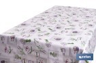ROLLO DE HULE CON ESTAMPADO DE LAVANDA | IMPERMEABLE | PROTECCIÓN Y ESTILO PARA LA MESA