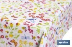 Rollo de hule de mariposas | Impermeable | Protección y estilo para la mesa - Cofan