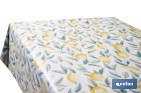 ROLLO DE HULE ESTAMPADO LIMONES | MATERIALES: POLIPROPILENO Y PVC | GRAN RESISTENCIA A LÍQUIDOS Y MANCHAS | FÁCIL LIMPIEZA | MEDIDAS 1,40 X 20 M