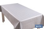 Rollo de hule estampado gris polar | Materiales: polipropileno y PVC | Gran resistencia a líquidos y manchas | Fácil limpieza | Medidas 1,40 x 20 m - Cofan