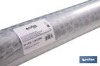 Rollo de hule estampado gris polar | Materiales: polipropileno y PVC | Gran resistencia a líquidos y manchas | Fácil limpieza | Medidas 1,40 x 20 m - Cofan