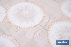 Rollo de hule estampado esfera silvestre | Materiales: polipropileno y PVC | Gran resistencia a líquidos y manchas | Fácil limpieza | Medidas 1,40 x 20 m - Cofan