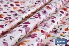 Rollo de hule estampado campo florido | Materiales: PVC y tela no tejida de polipropileno | Fácil limpieza | Medidas 1,40 x 25 m - Cofan