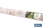 Rollo de hule estampado verde tropical | Materiales: PVC y tela no tejida de polipropileno | Fácil limpieza | Medidas 1,40 x 25 m - Cofan