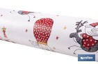 Rollo de hule para mesa con estampado navideño | Diseño de renos - Cofan