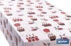 Rollo de hule para mesa con estampado navideño | Diseño de renos - Cofan