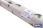 Rollo de hule para mesa con estampado navideño | Diseño de acebo - Cofan