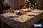 Rollo de hule para mesa con estampado navideño | Diseño de acebo - Cofan
