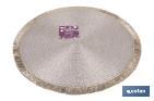 Decorative fringed round placemats | Available in gold and silver | Packs of 6 table mats | Diameter: 38 cm - Cofan