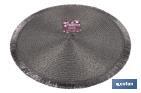 Decorative fringed round placemats | Available in gold and silver | Packs of 6 table mats | Diameter: 38 cm - Cofan