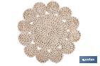 BAJOPLATOS CON FORMAS CIRCULARES | PACKS DE 6 SALVAMANTELES INDIVIDUALES | MATERIAL: FIBRA NATURAL | DIÁMETRO: 35 CM | DECORACIÓN ÚNICA Y PROTECCIÓN PARA LA MESA