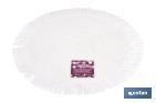 Decorative fringed round placemats | Available in different colours | Table mats | Pack of 6 | Diameter: 38 cm - Cofan