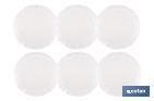 Decorative fringed round placemats | Available in different colours | Table mats | Pack of 6 | Diameter: 38 cm - Cofan