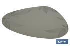 Sous-plat triangulaire | Design avec des motifs imprimés de feuilles | Packs de 6 sets de table individuels | Couleur : vert | Matériau : PVC | Dimensions : 45 x 36 cm - Cofan