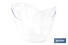 Cubitera transparente para mantener fría la bebida | Capacidad: 8 litros | Para fiestas, eventos y restauración - Cofan