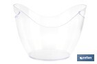 Cubitera transparente para mantener fría la bebida | Capacidad: 8 litros | Para fiestas, eventos y restauración - Cofan