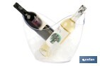 Cubitera transparente para mantener fría la bebida | Capacidad: 8 litros | Para fiestas, eventos y restauración - Cofan
