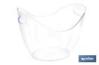 Cubitera transparente para mantener fría la bebida | Capacidad: 8 litros | Para fiestas, eventos y restauración - Cofan