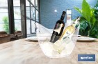 Cubitera transparente para mantener fría la bebida | Capacidad: 8 litros | Para fiestas, eventos y restauración - Cofan