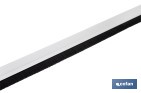 Burlete adhesivo de aluminio con cepillo | Longitud de 92 cm | Disponible en diferentes acabados - Cofan