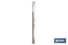 Burlete adhesivo de aluminio con cepillo | Longitud de 92 cm | Disponible en diferentes acabados - Cofan